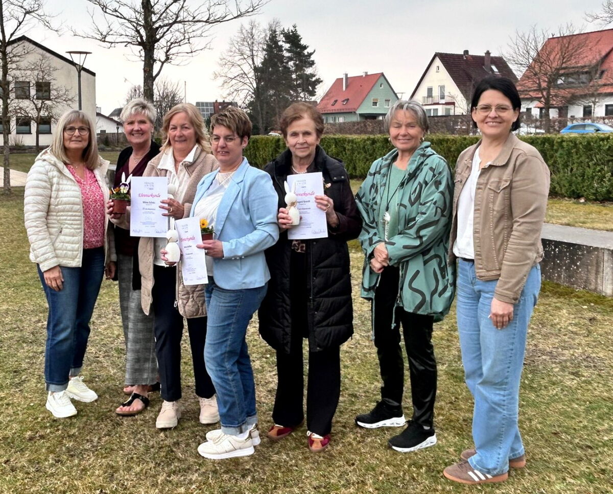 Rückblick, Dank und Ehrungen bei der Frauenunion