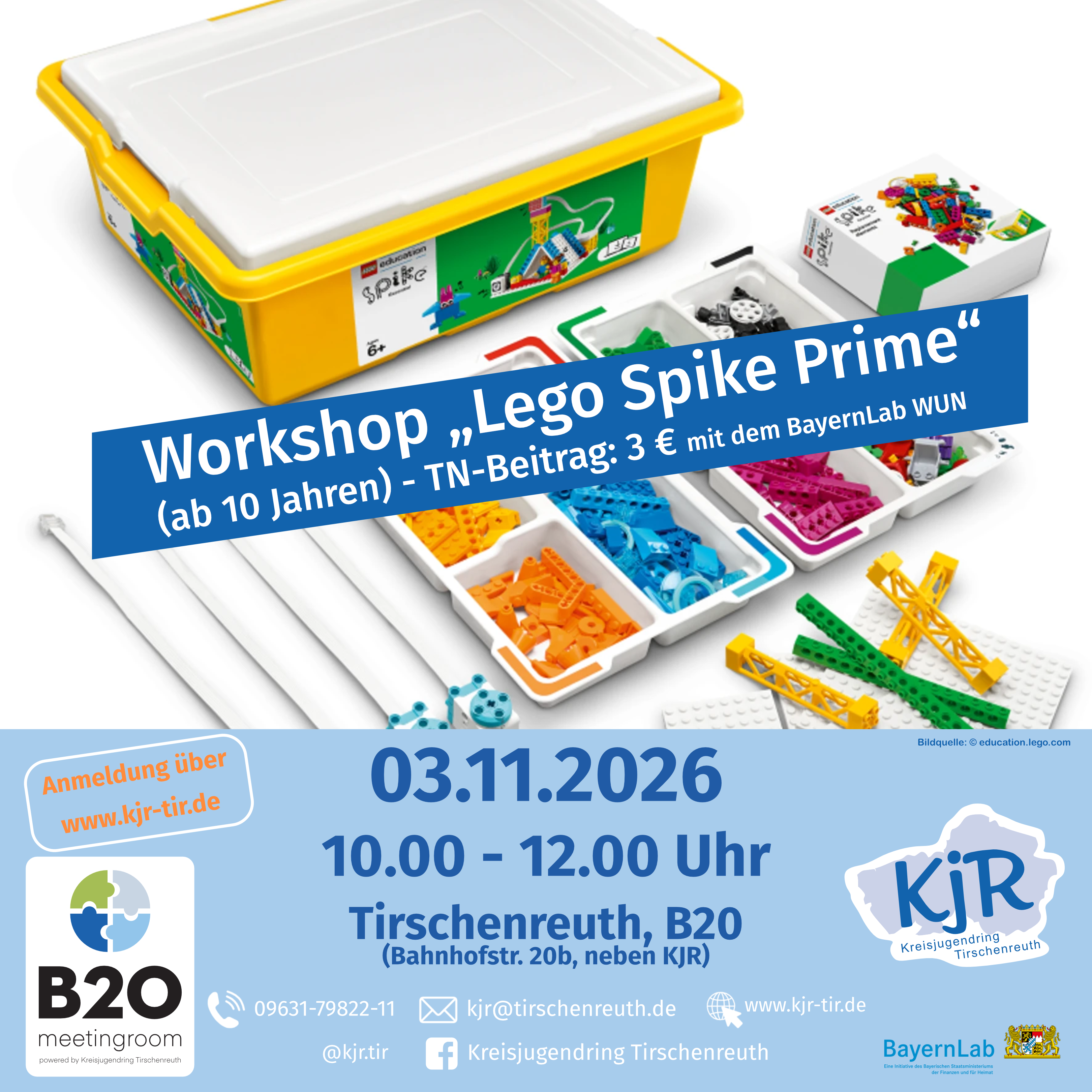 Lego Spike Prime mit dem BayernLab Wunsiedel