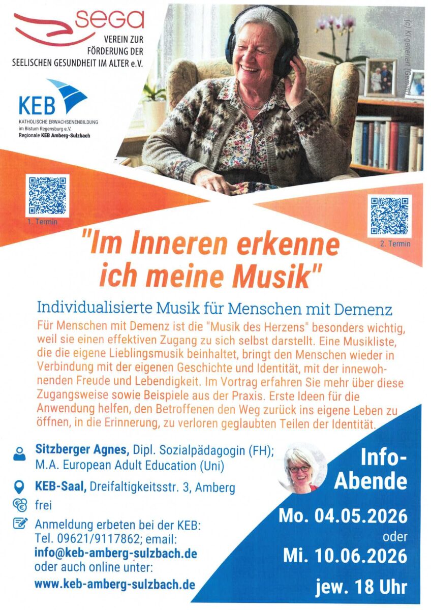 Im Inneren erkenne ich meine Musik, Individualisierte Musik für Menschen mit Demenz