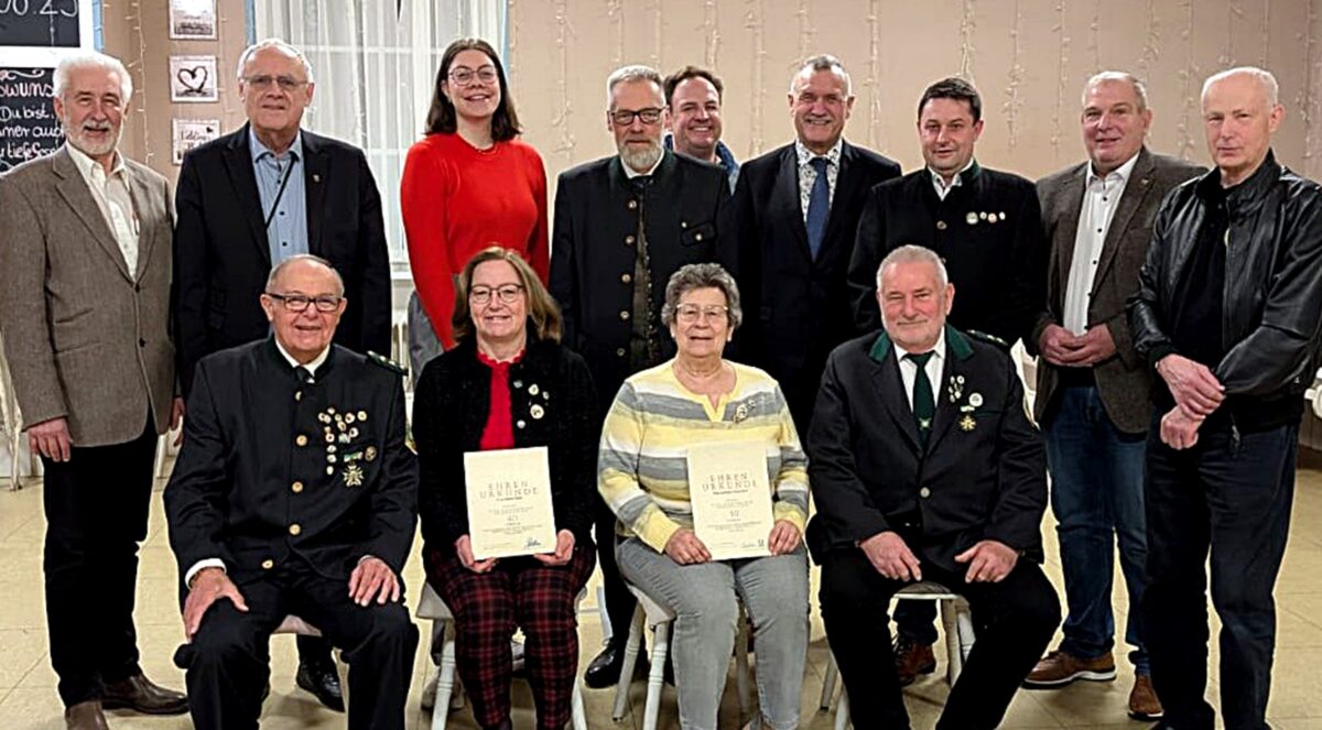 Ehrungen und Erfolge prägen Schützenjahr in Weiden