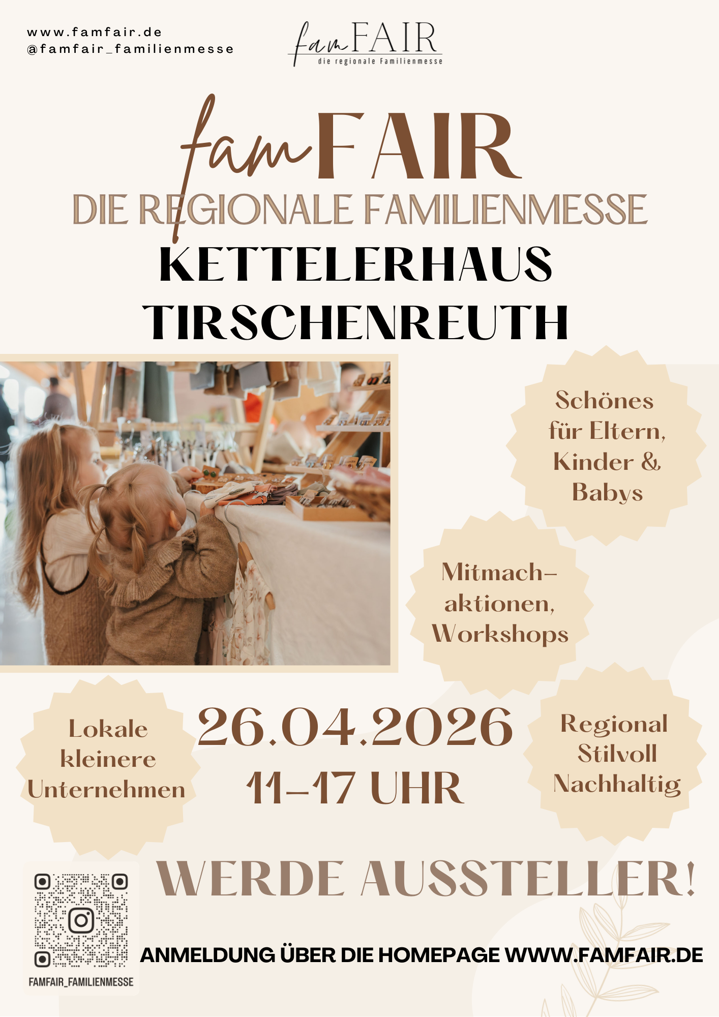 FamFair feiert Premiere in Tirschenreuth - jetzt noch schnell bewerben als Ausstellerin!
