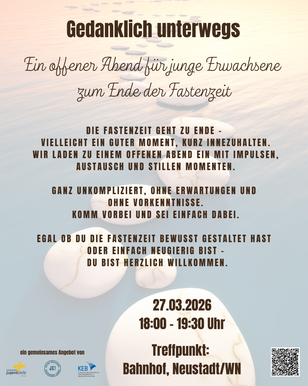 Gedanklich unterwegs – Offener Abend für junge Erwachsene