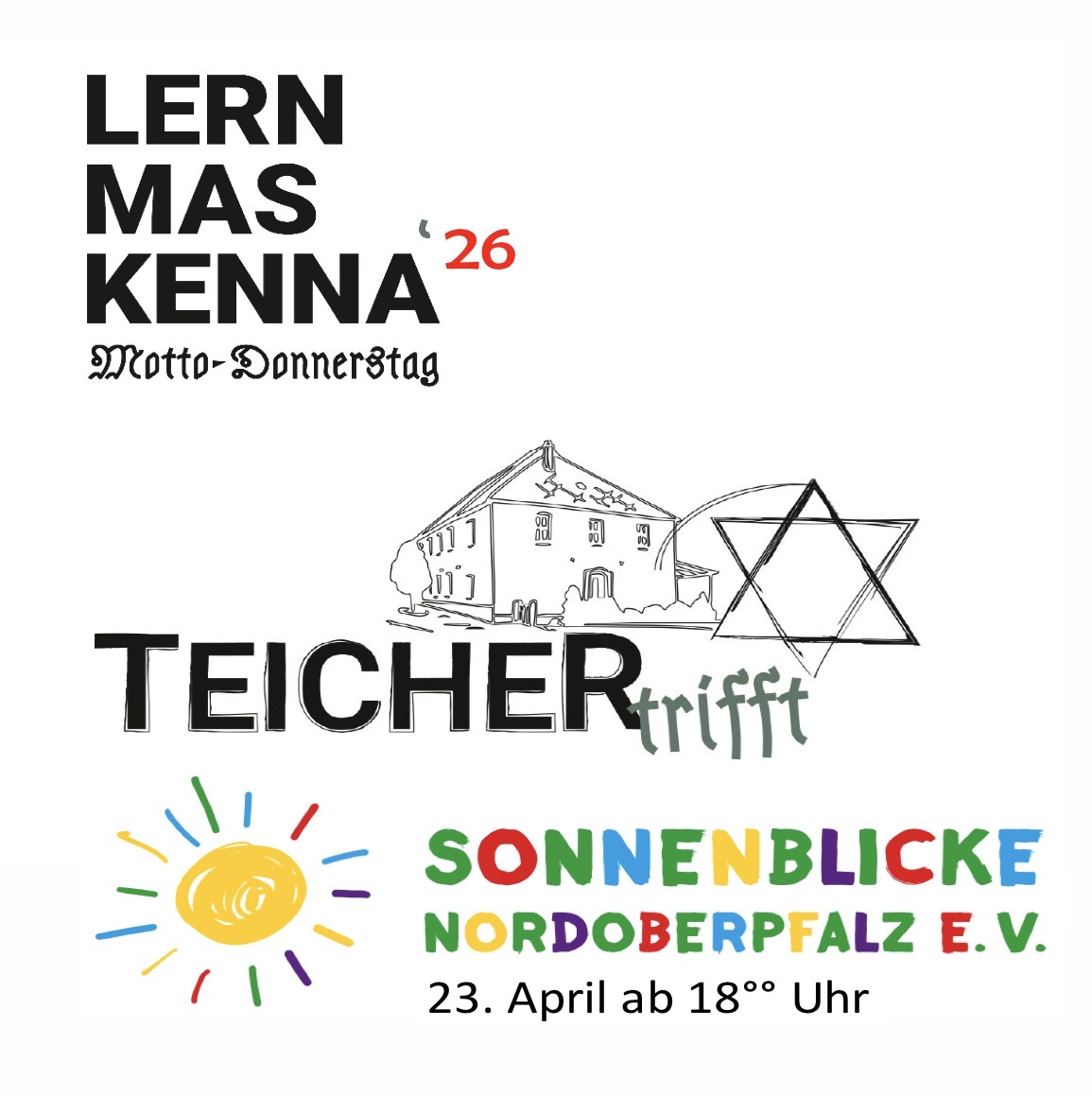 Teicher trifft Sonnenblicke