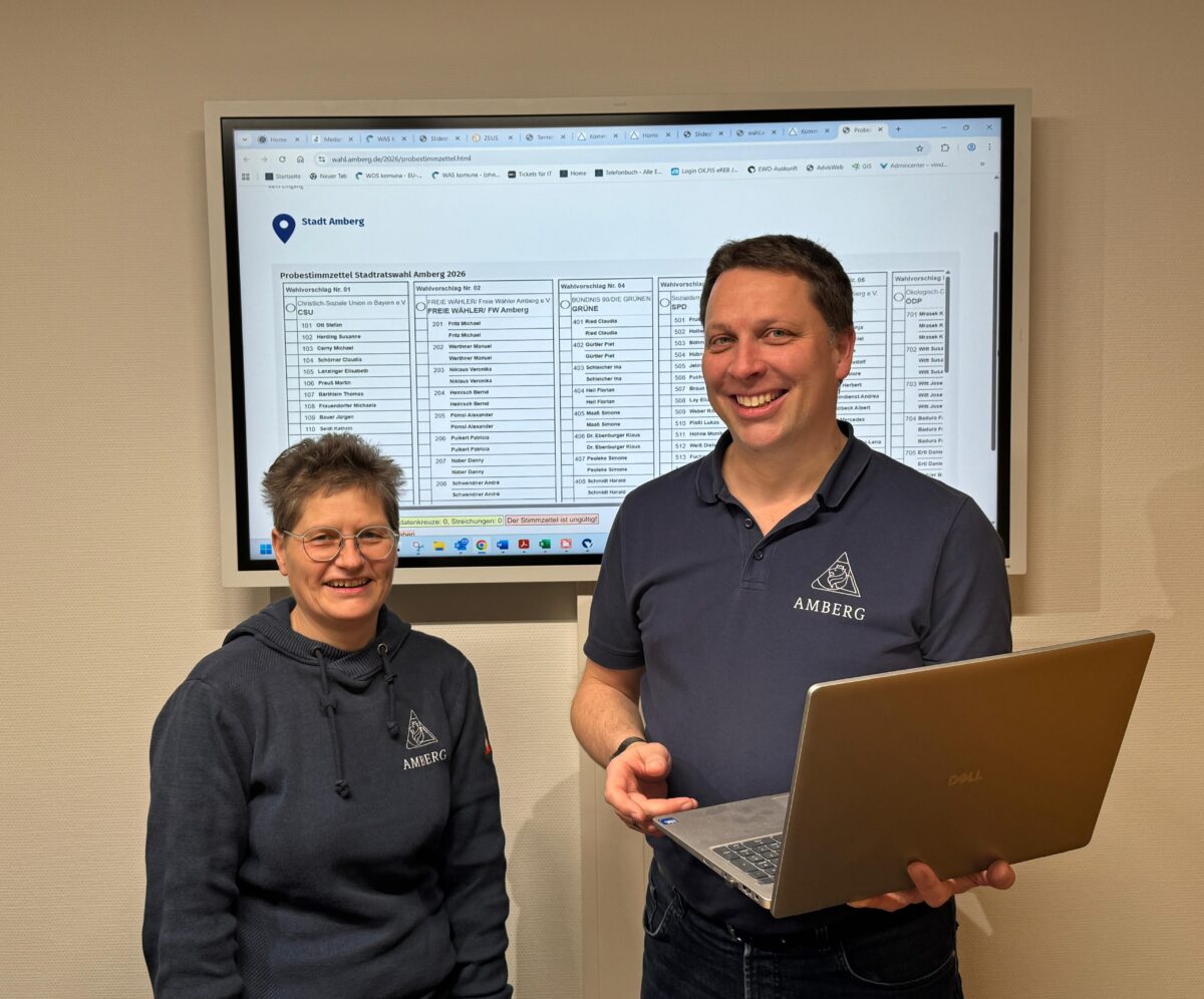 Interaktiver Probestimmzettel zur Stadtratswahl jetzt online in Amberg
