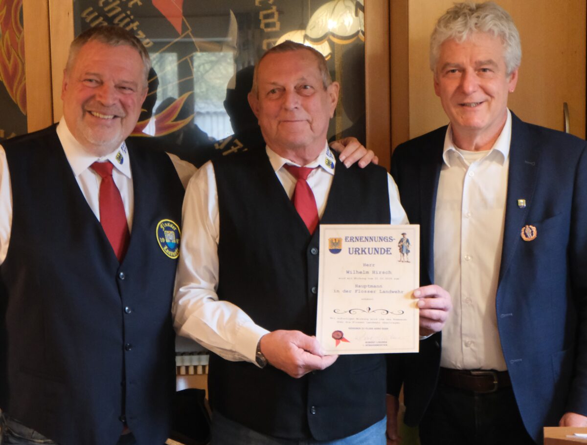 Flosser Landwehr unter neuer Führung - Kommandant legt Amt nieder