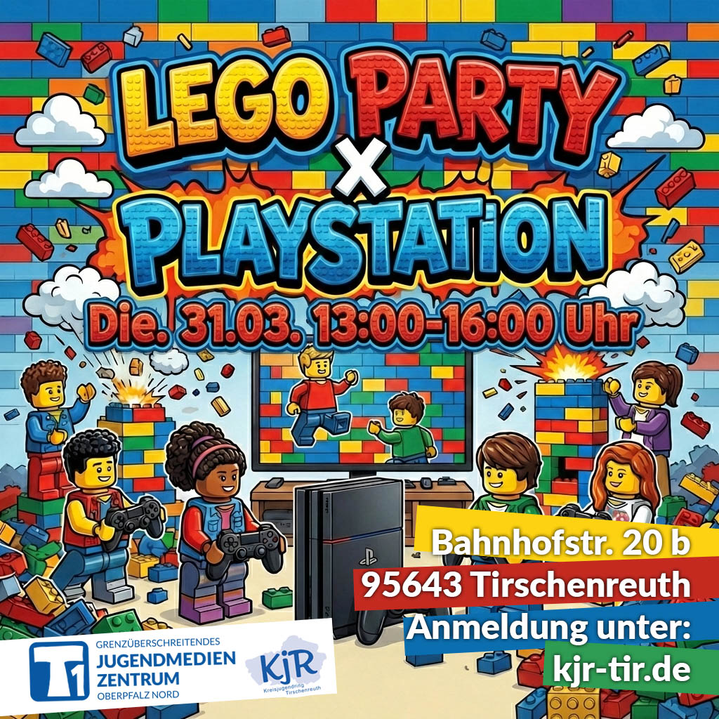 Playstation 5 Lego Party mit dem Jugendmedienzentrum T1