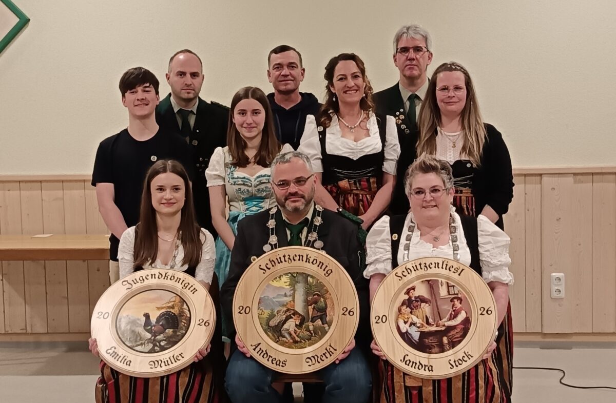Neue Schützenregenten in Kastl erstmals im Amt