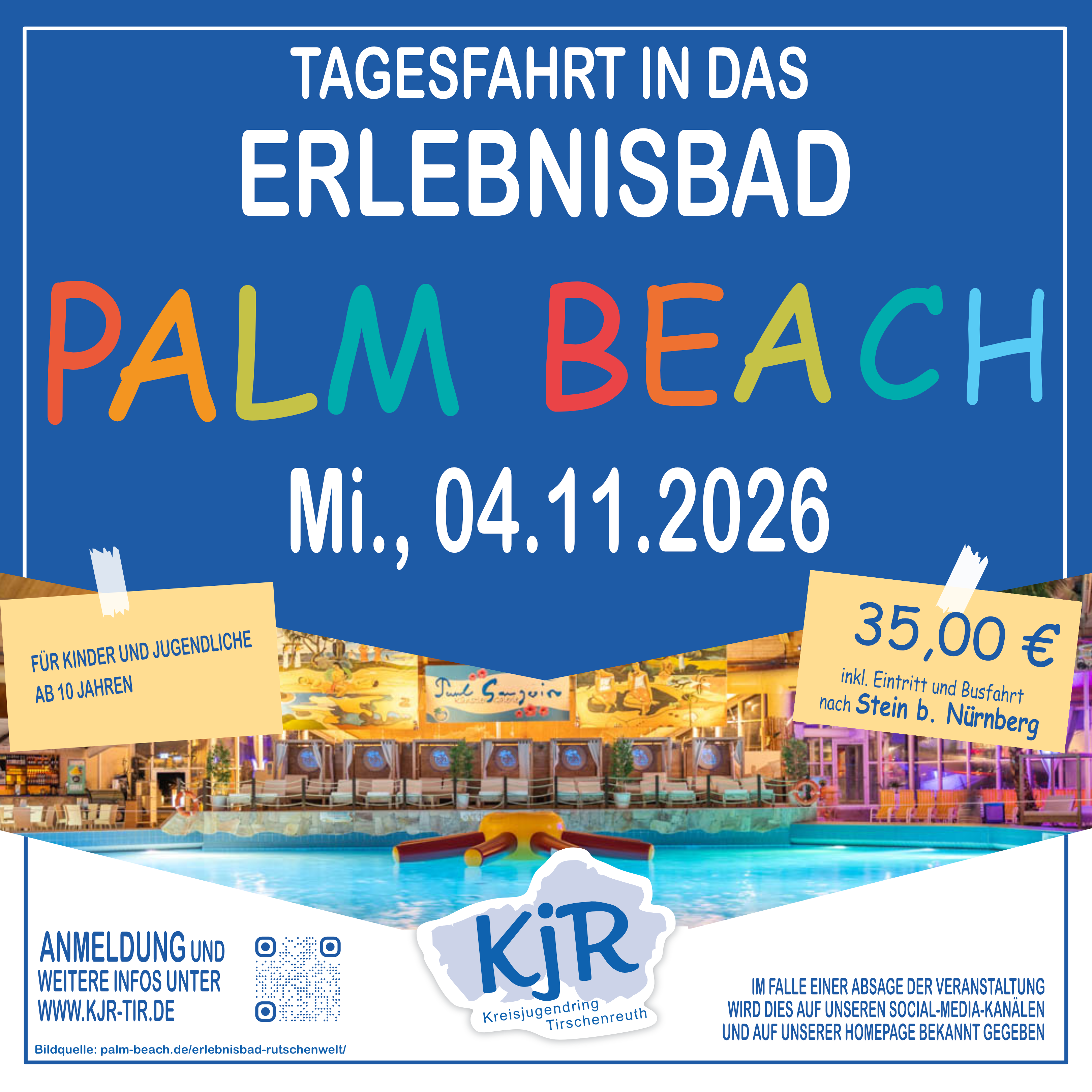 Tagesfahrt ins Erlebnisbad Palm Beach