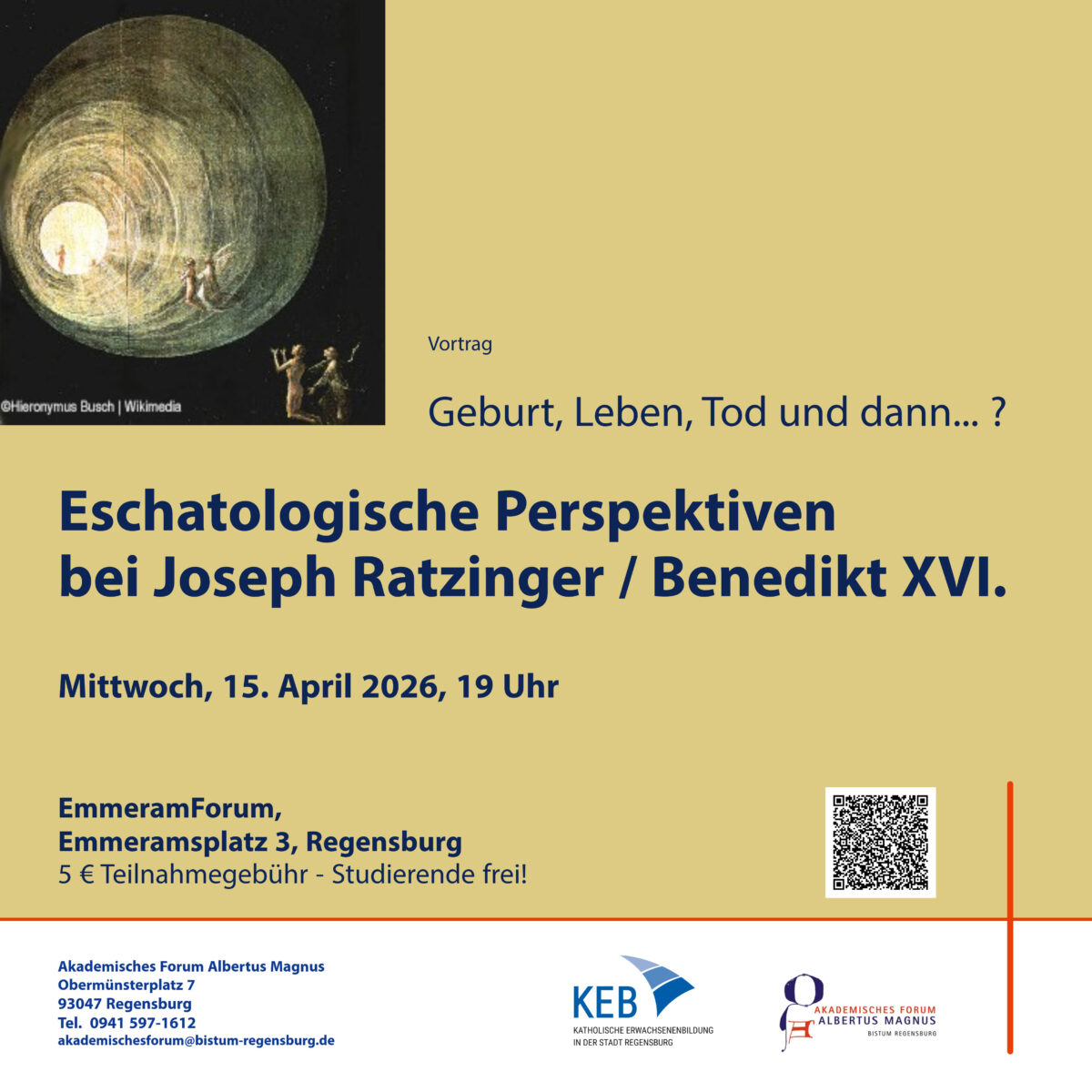 Geburt, Leben, Tod und dann... ? Eschatologische Perspektiven bei Joseph Ratzinger / Papst Benedikt XVI.