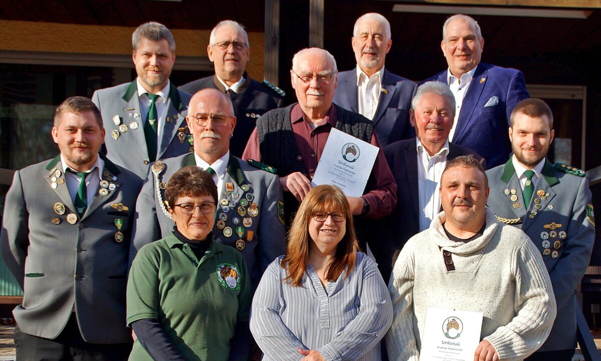 Schützengesellschaft Freiheit bestätigt Vorstand und ehrt Jubilare in Neunkirchen