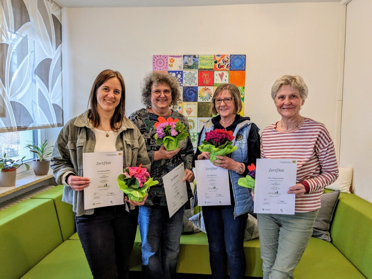 Vier neue Familienpatinnen im Landkreis Tirschenreuth ausgebildet