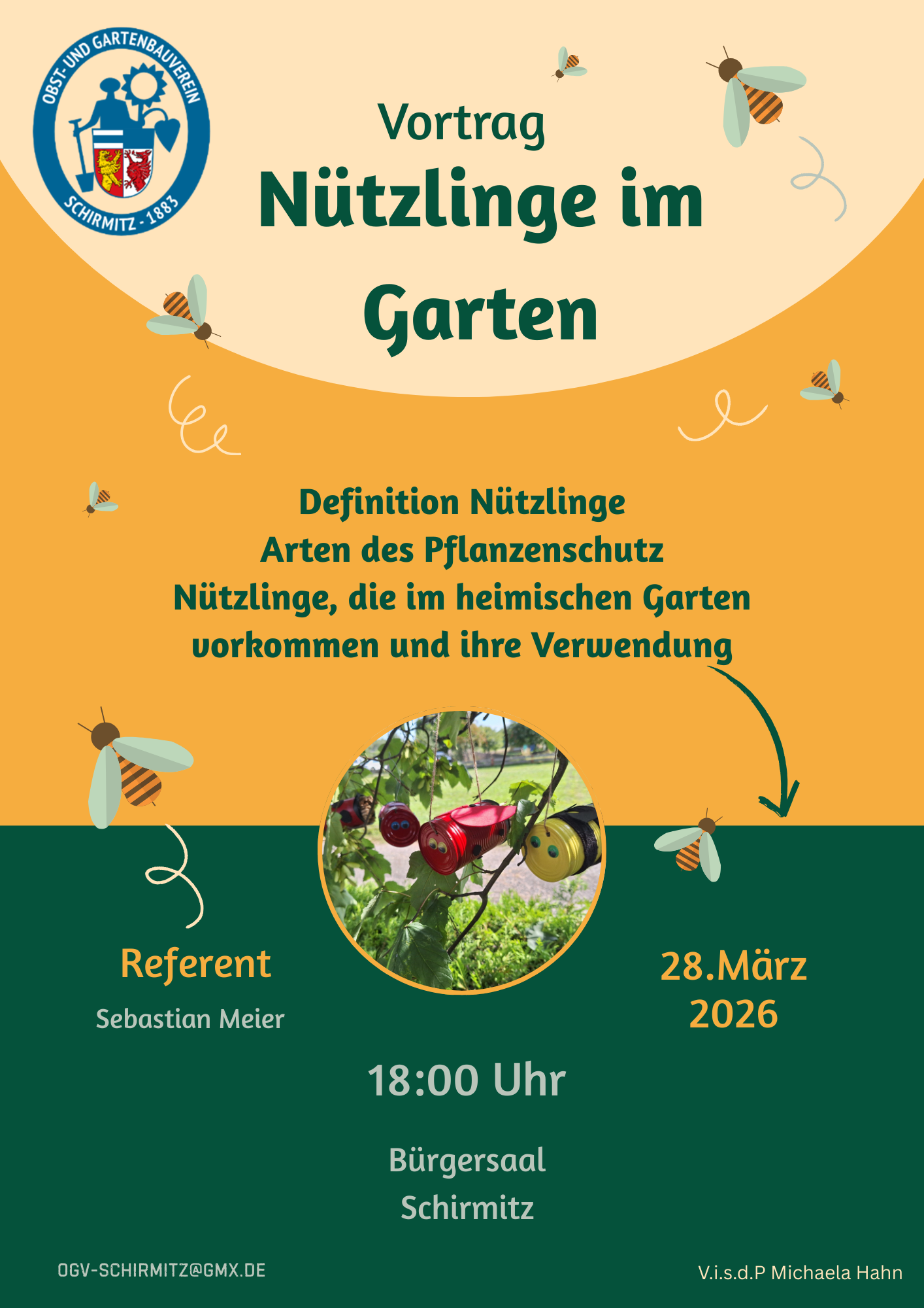 Vortrag über Nützlinge im Garten
