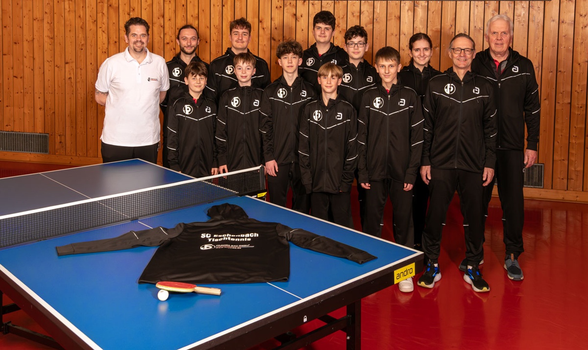 Neues Outfit für den Tischtennisnachwuchs des SC Eschenbach
