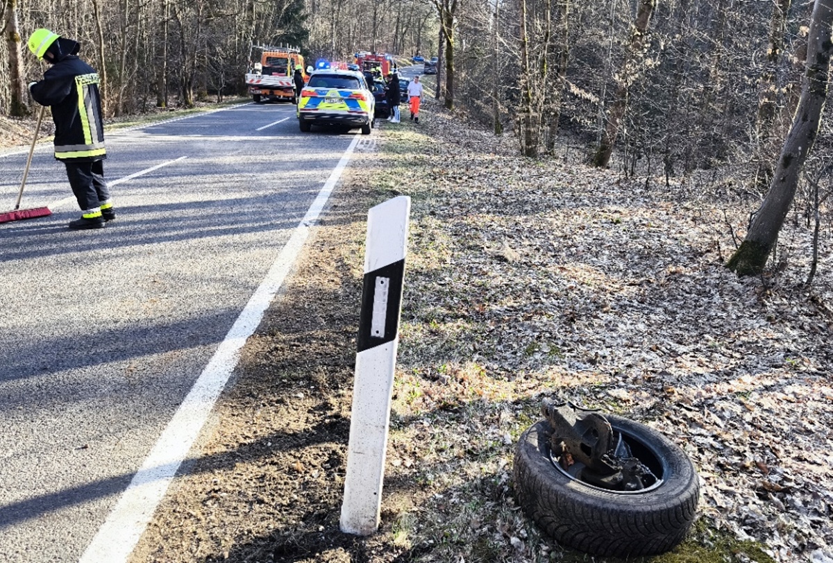 Verkehrsunfall mit glücklichem Ausgang bei Speinshart