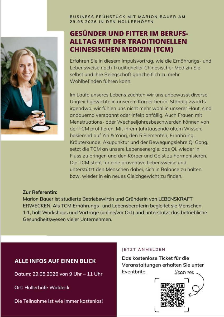 Businessfrühstück in den Hollerhöfen - mit Referentin Marion Bauer