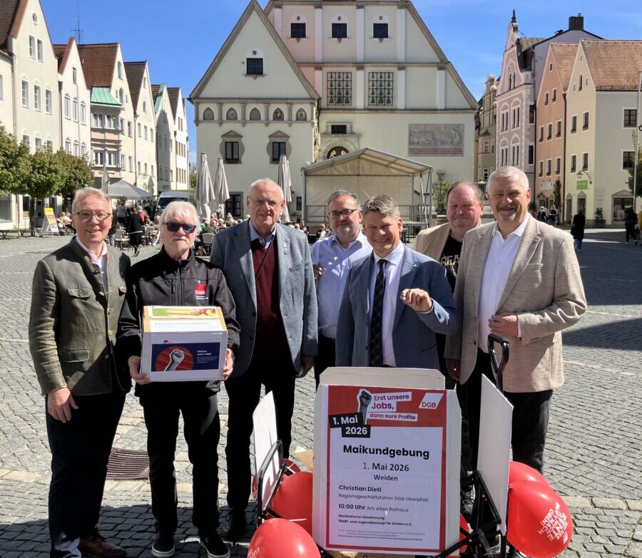 DGB ruft zur Maikundgebung in Weiden auf