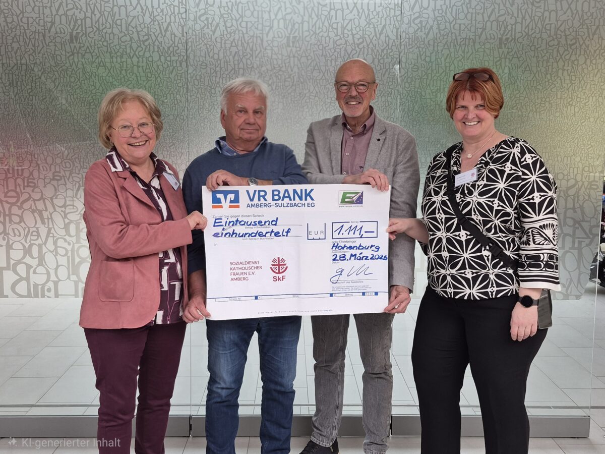 Europa-Union spendet in Amberg-Sulzbach 1.111 Euro fürs Frauenhaus