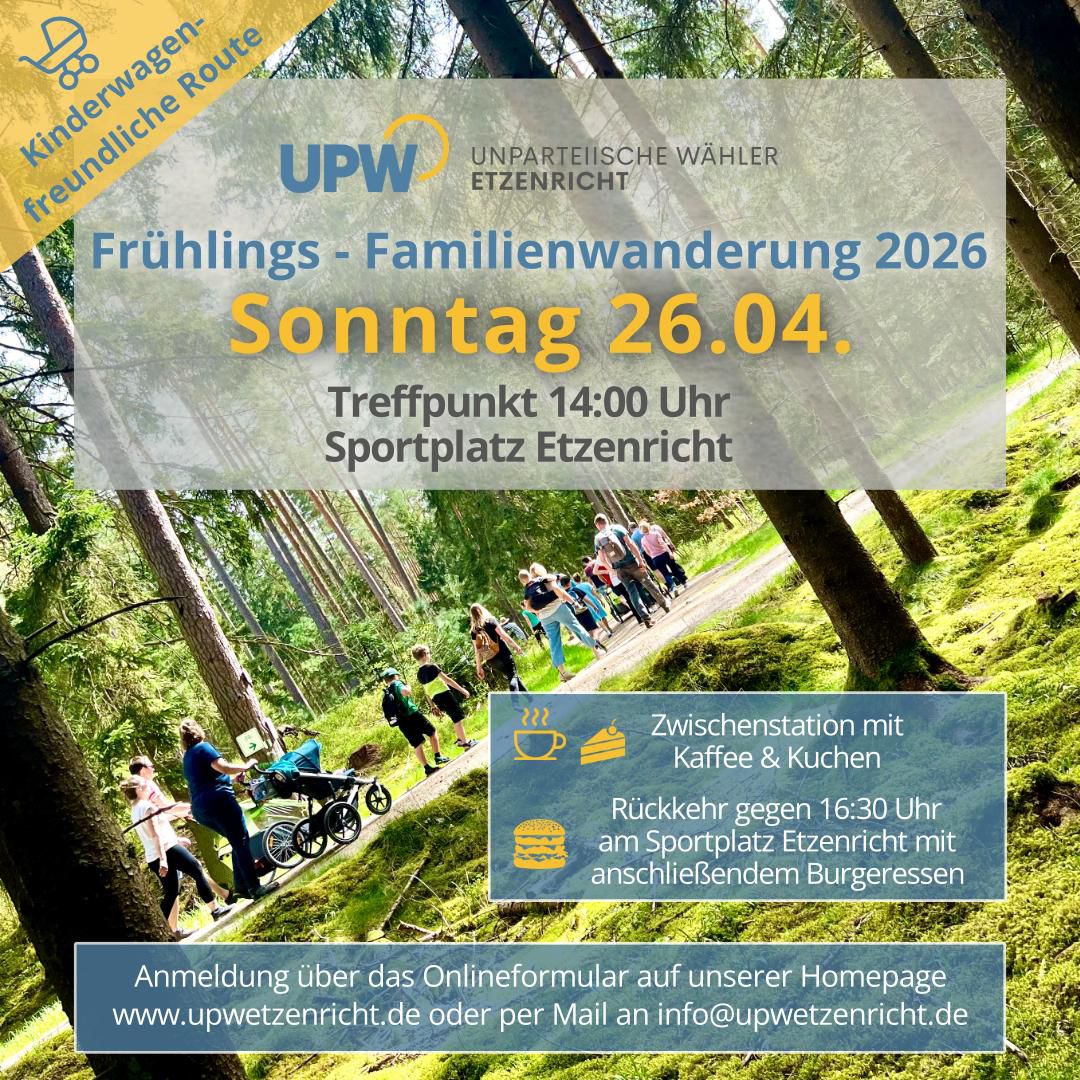 Frühlings - Familienwanderung der UPW Etzenricht