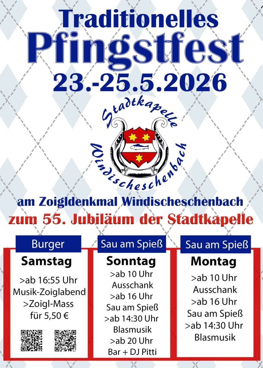 Traditionelles Pfingstfest der Stadtkapelle Windischeschenbach e. V.