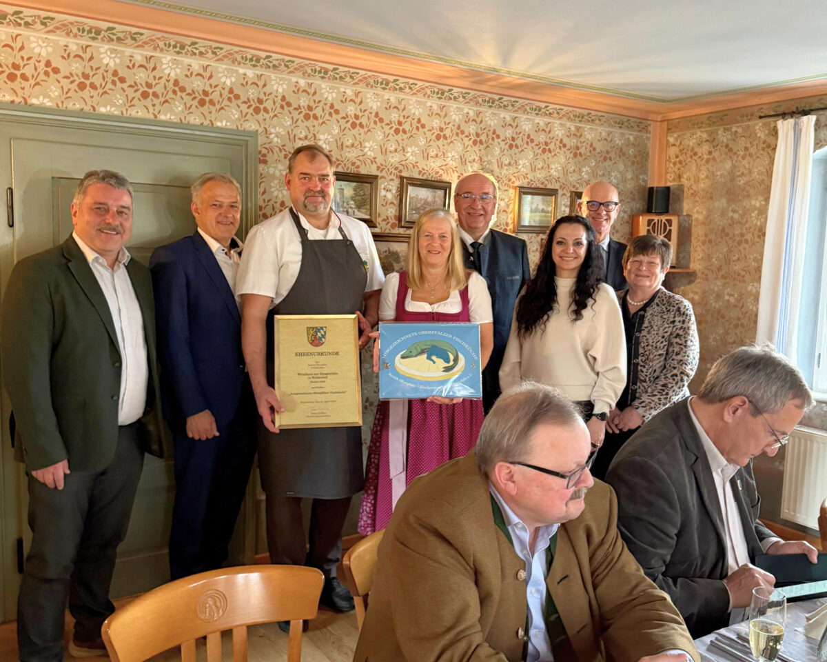 Prädikat Ausgezeichnete Oberpfälzer Fischküche für Stieglmühle in Waldershof