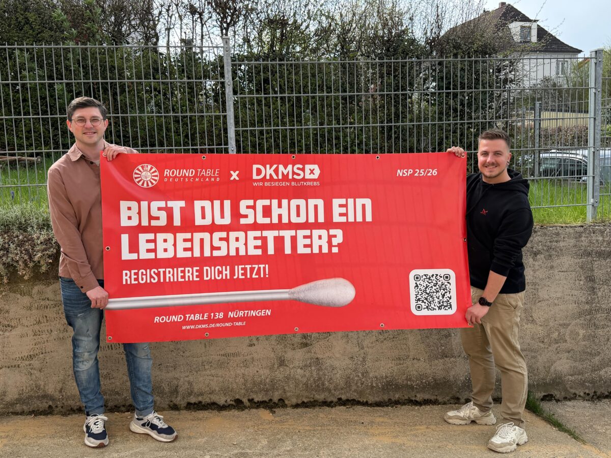 Round Table wirbt beim Entenrennen in Amberg für Stammzellenspende