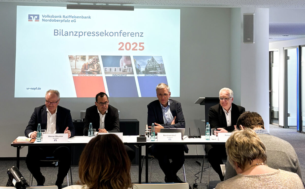 Volksbank Raiffeisenbank Nordoberpfalz meldet stabiles Wachstum