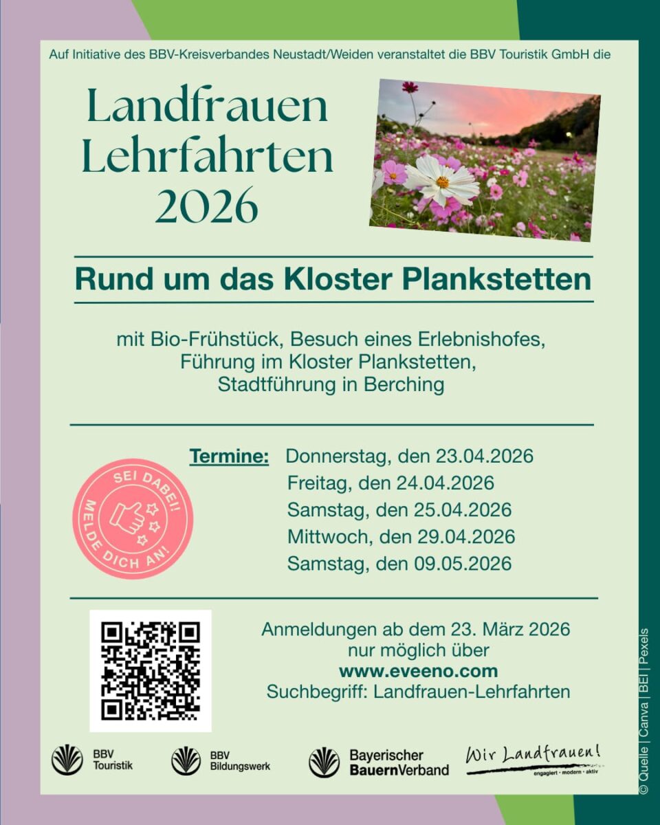 BBV Frühlingsfahrt "Rund um das Kloster Plankenstetten" Freitag, 24. April 2026