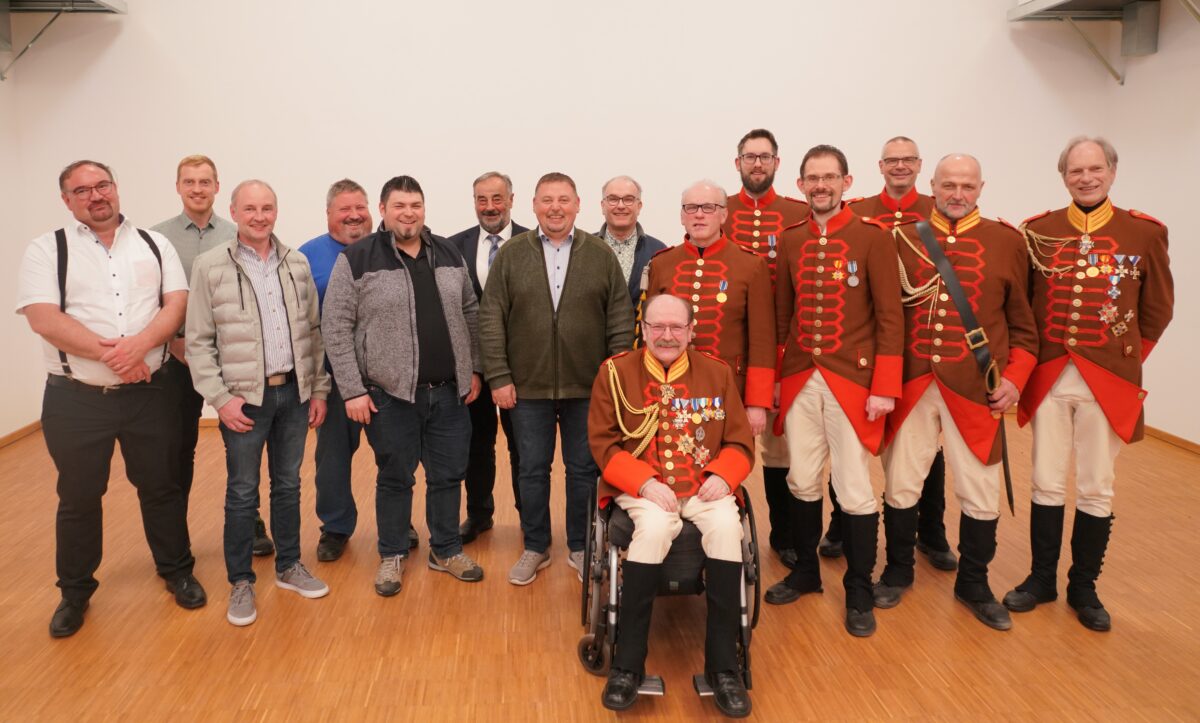 Verleihung der Schützenkordel an Oliver Völkl