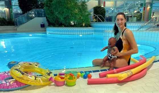 Babyschwimmen am 2. Mai im Kurfürstenbad Amberg
