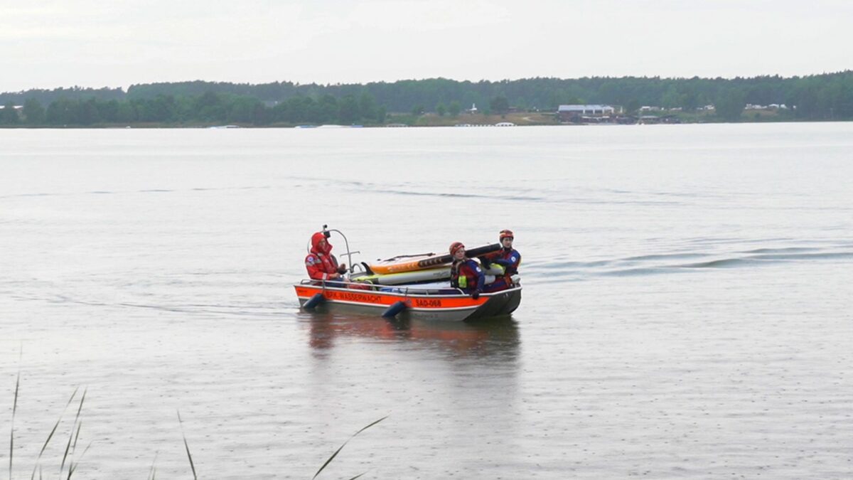 Großeinsatz nach Unwetter am Steinberger See