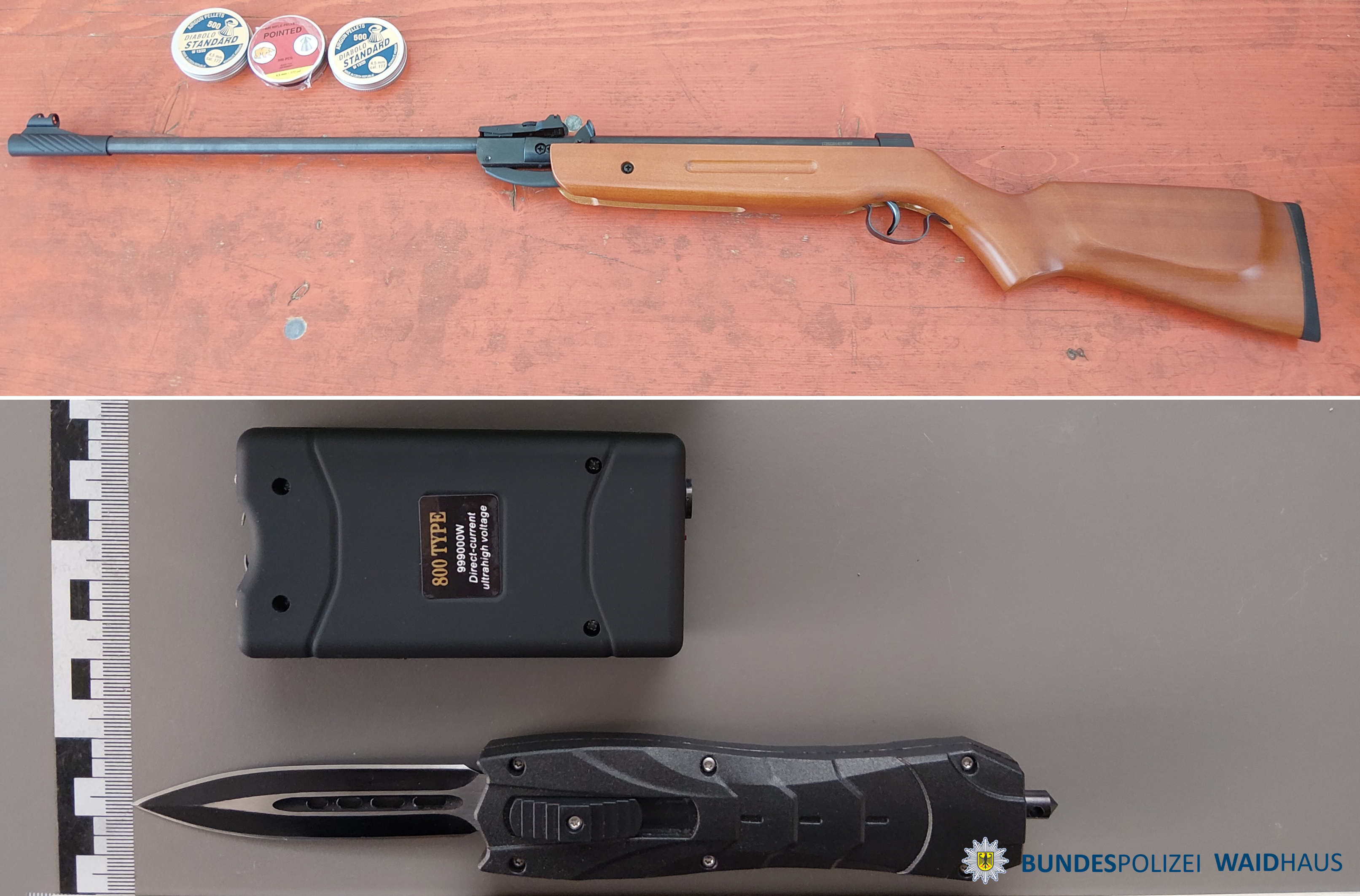 Bundespolizei sichert Waffen bei Grenzkontrollen in Waidhaus