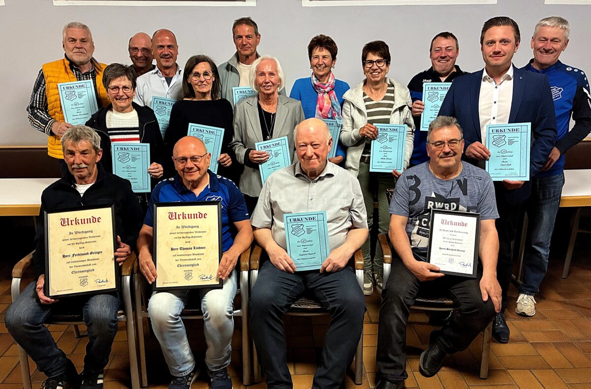 Ehrungen prägen Jahreshauptversammlung der SpVgg in Schirmitz