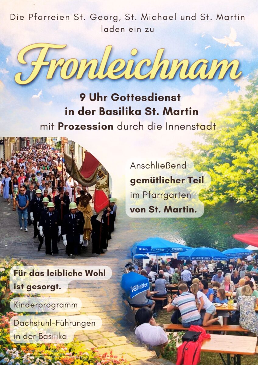 Fronleichnamsprozession und Pfarrfest in Amberg