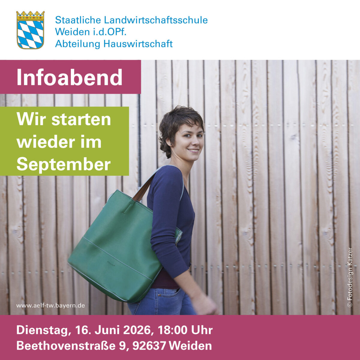Infoabend zur Fachschule für Ernährung und Haushaltsführung Weiden 2026/2028