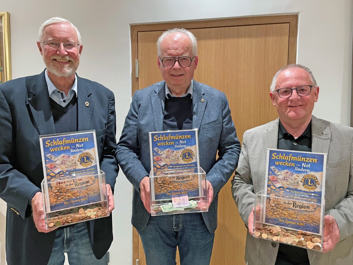 Lions Club sammelt Schlafmünzen für Hilfe in Weiden