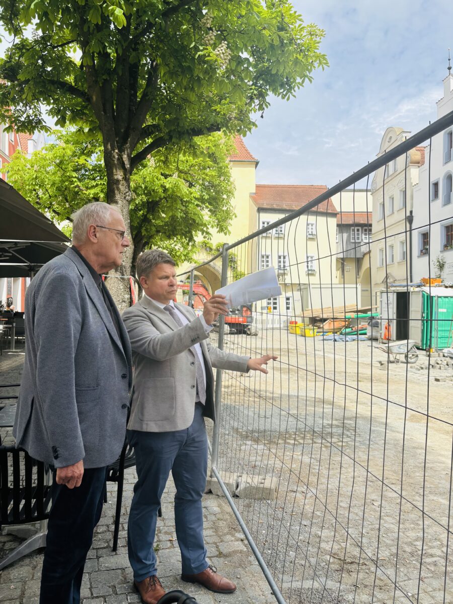 OB sucht Dialog mit Gastronomen am Unteren Markt in Weiden