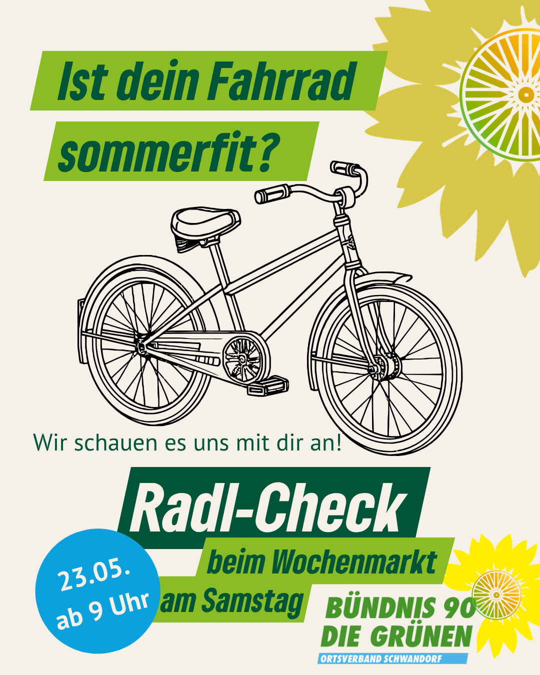 Ist dein Radl fit für den Sommer? Wir checken's!
