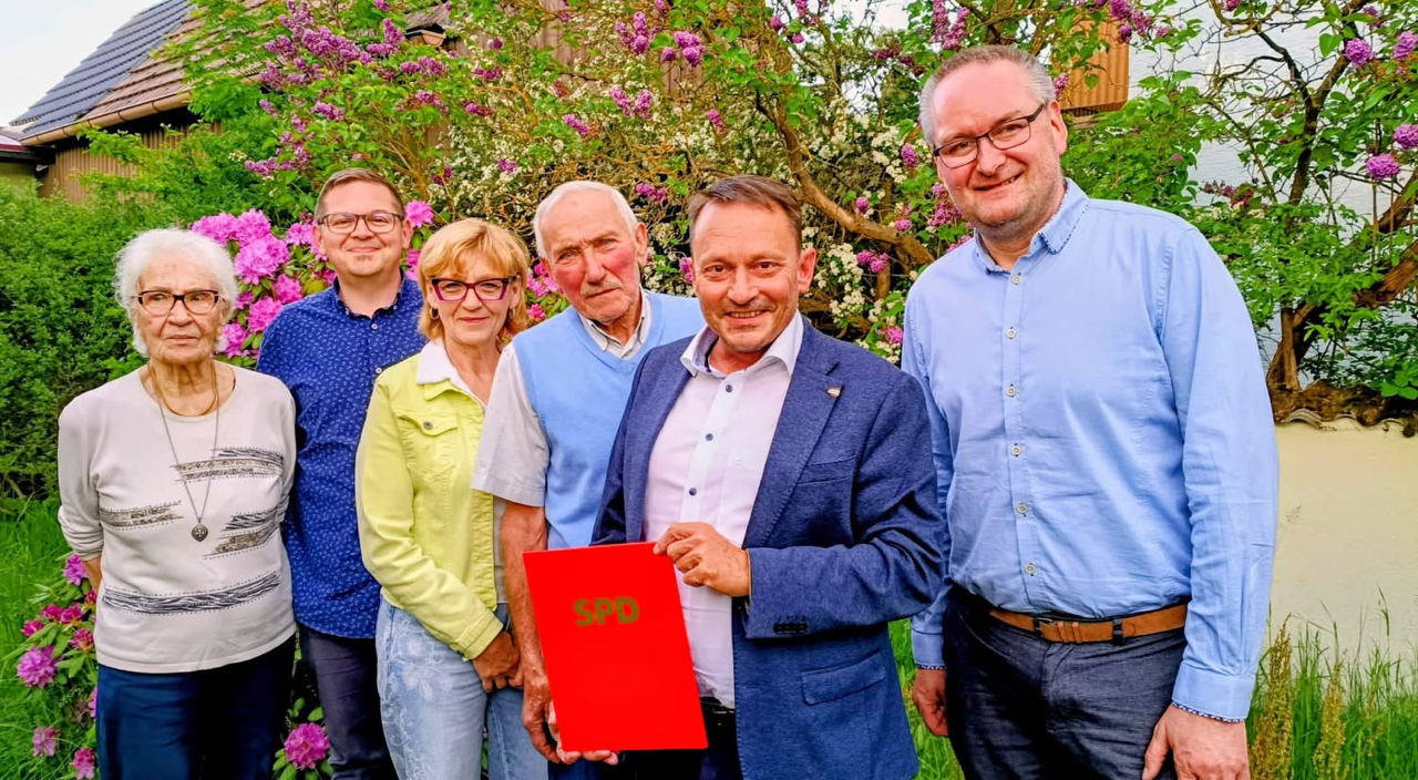 SPD-OV im Weidener Süden ehrt langjährige Mitglieder