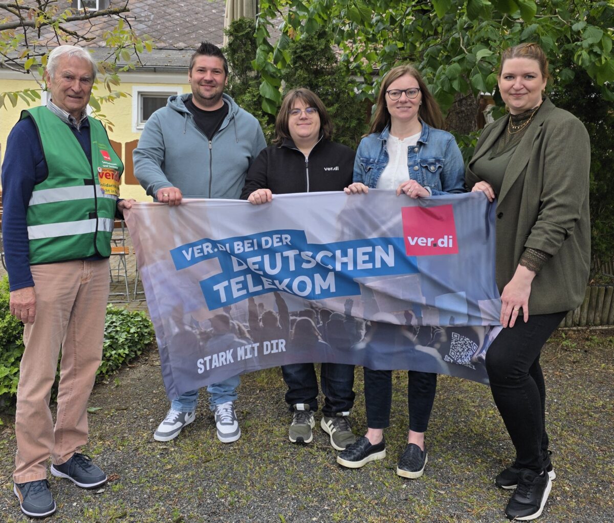 Telekom-Streik in Regensburg und Weiden mit Nicole Bäumler