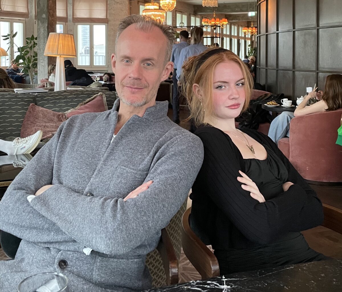 Uthoff mit Tochter Toni in der Stadthalle Neustadt