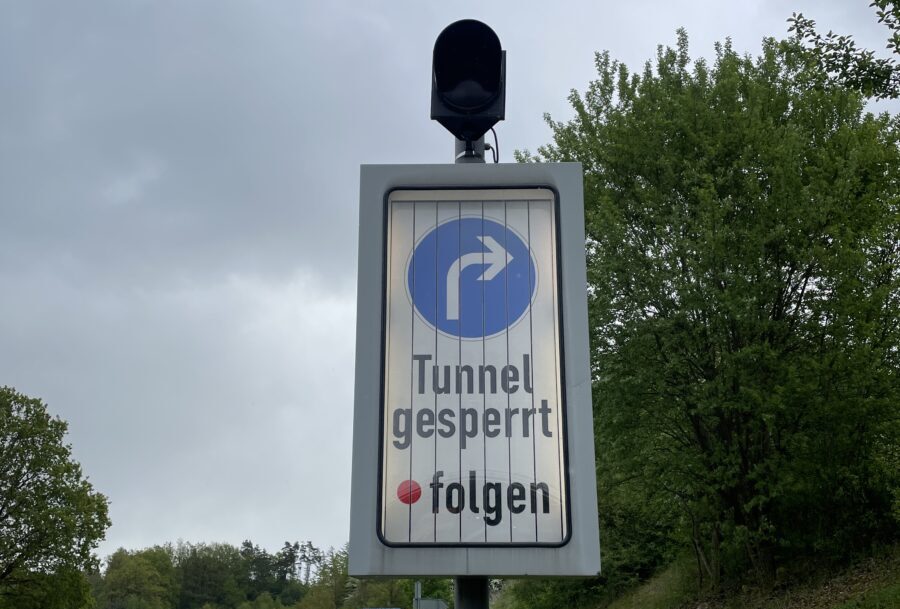Vollsperrung am Mühlbergtunnel bei Neustadt ab 26.05. für sechs Wochen