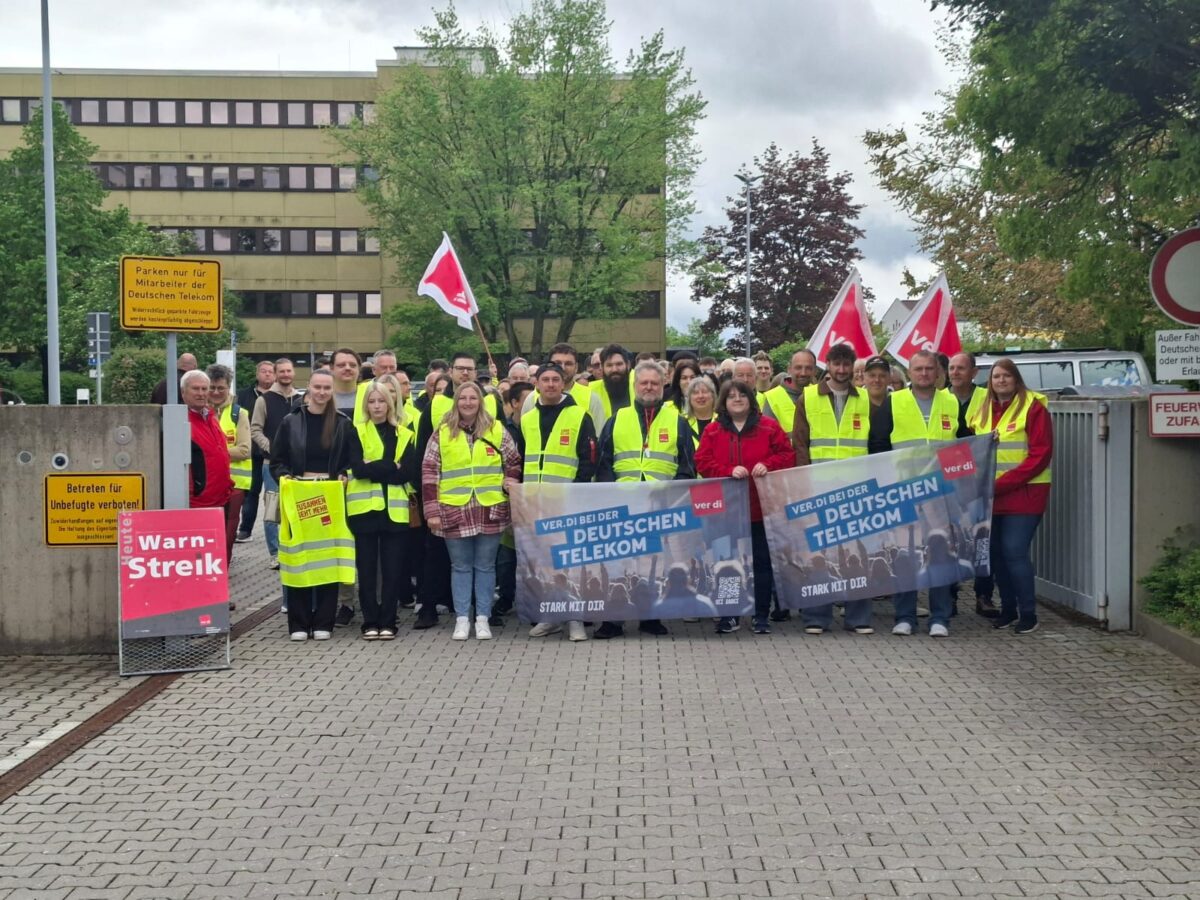 Warnstreiks bei Telekom gewinnen an Kraft in Regensburg und Weiden