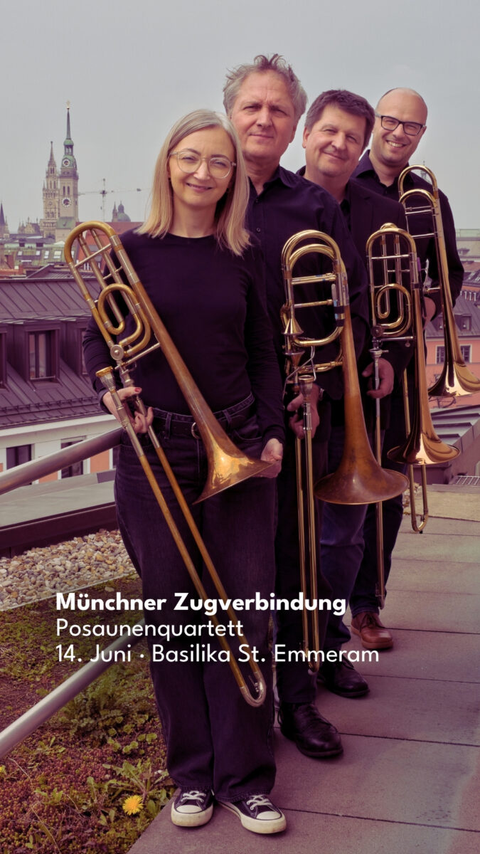 Posaunenquartett Münchner Zugverbindung in der Basilika St. Emmeram
