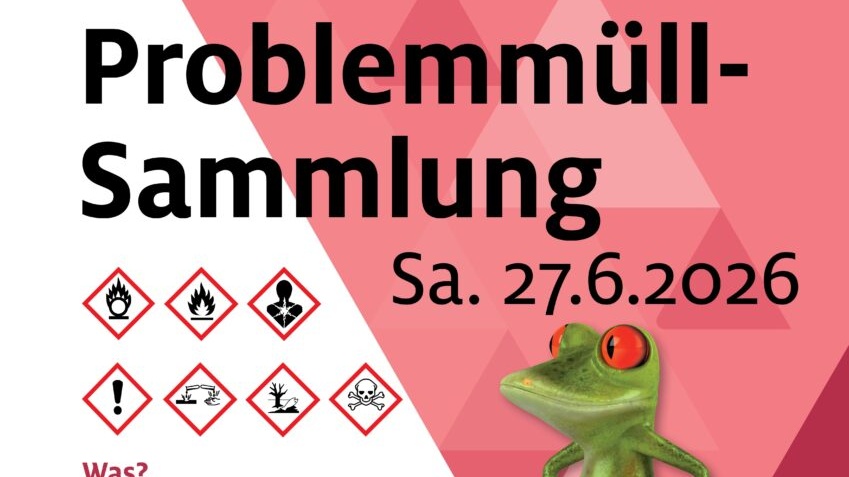 Problemmüllsammlung am 27. Juni in Amberg im Wertstoffhof IG Nord