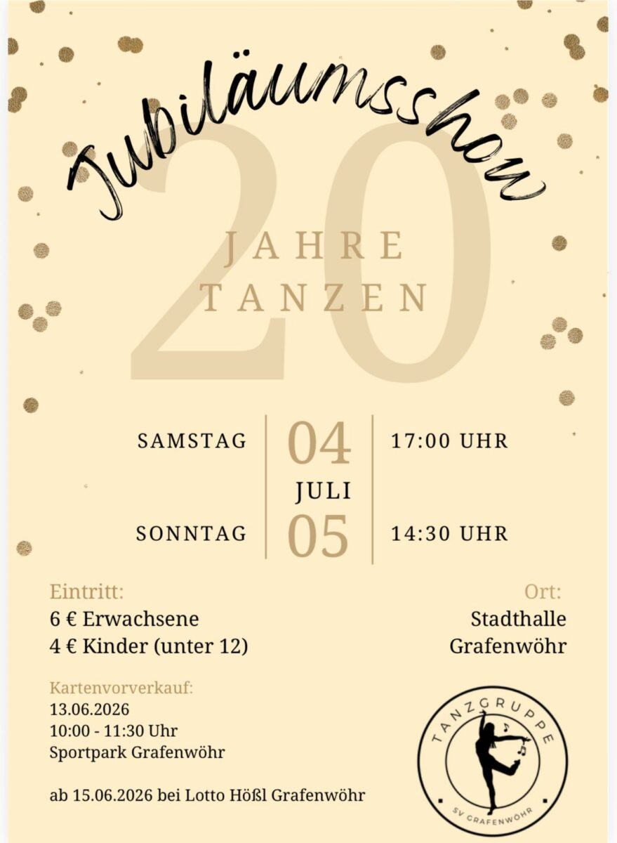 Jubiläumsshow der Tanzgruppen Grafenwöhr