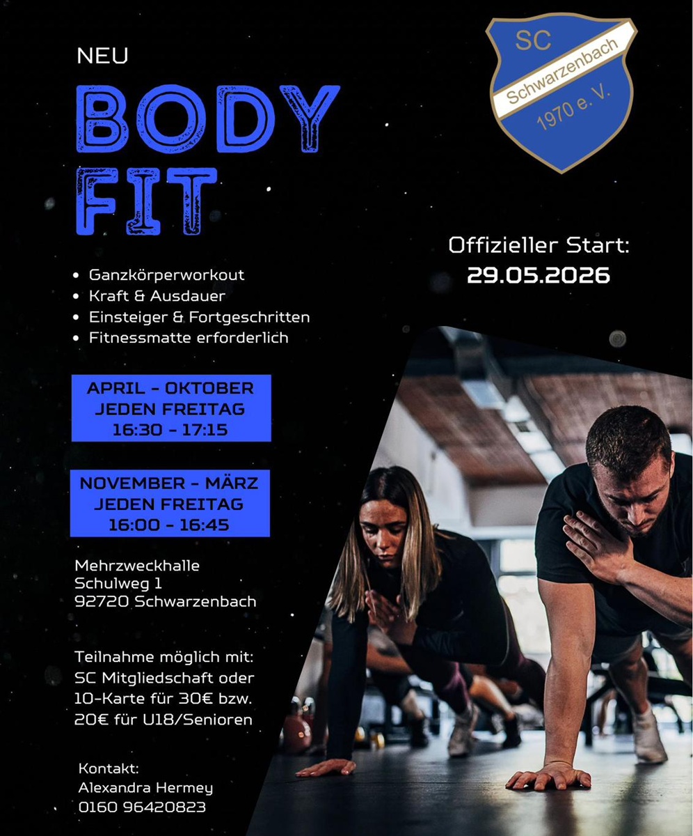 Neuer Fitnesskurs „Krafttraining“ beim SC Schwarzenbach startet