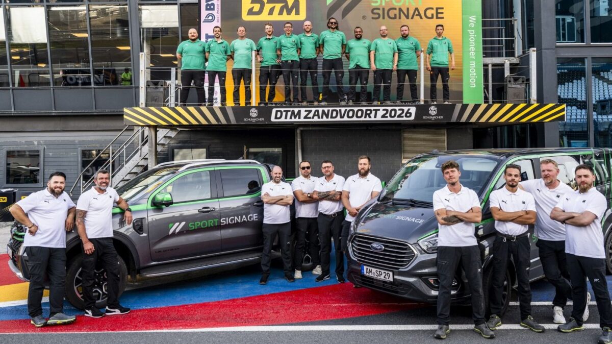 DTM holt Sport Signage aus Amberg als Partner