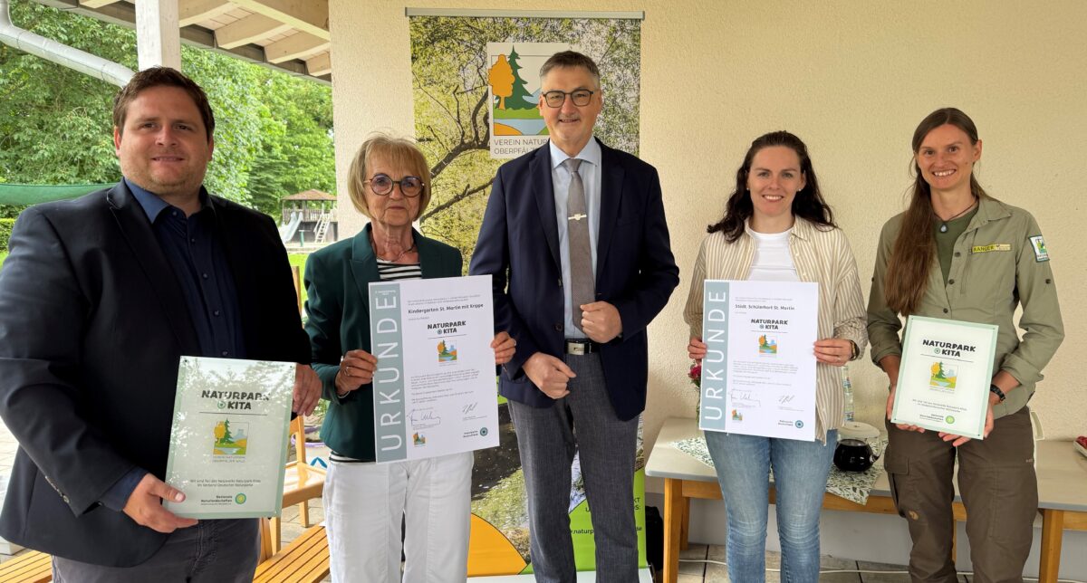 Naturpark-Kitas St. Martin in Pfreimd rezertifiziert und erstmals zertifiziert