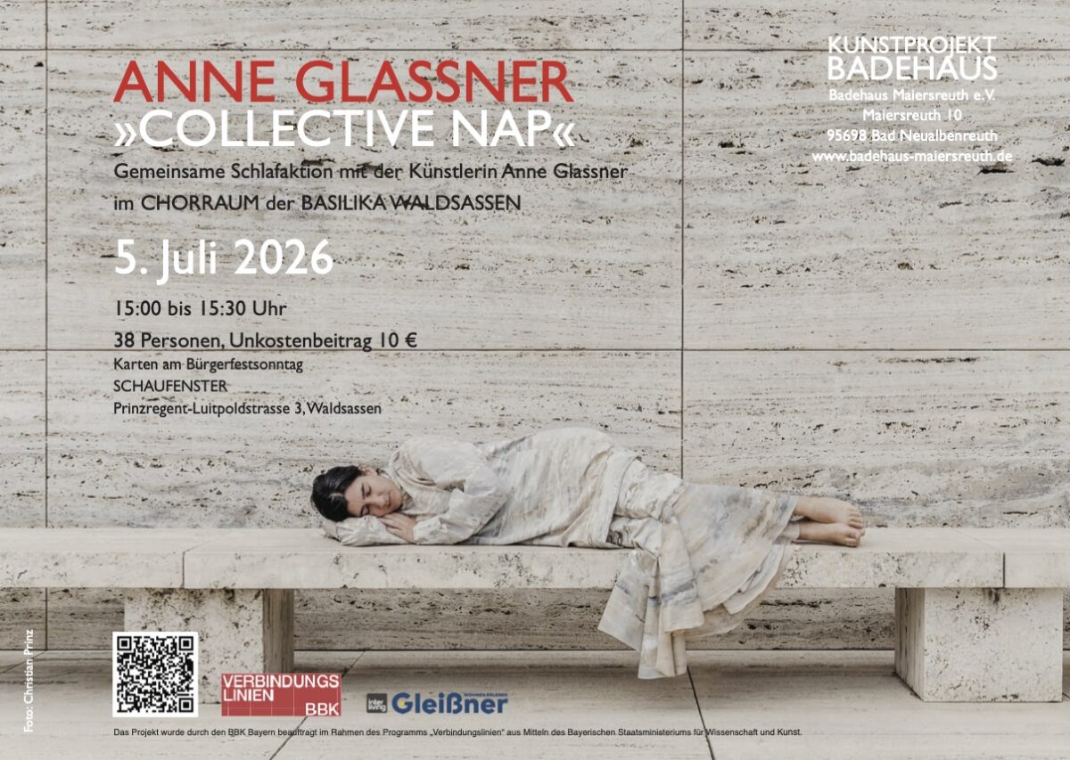 COLLECTIVE NAP - Kunstaktion Anne Glassner in der Basilika Waldsassen