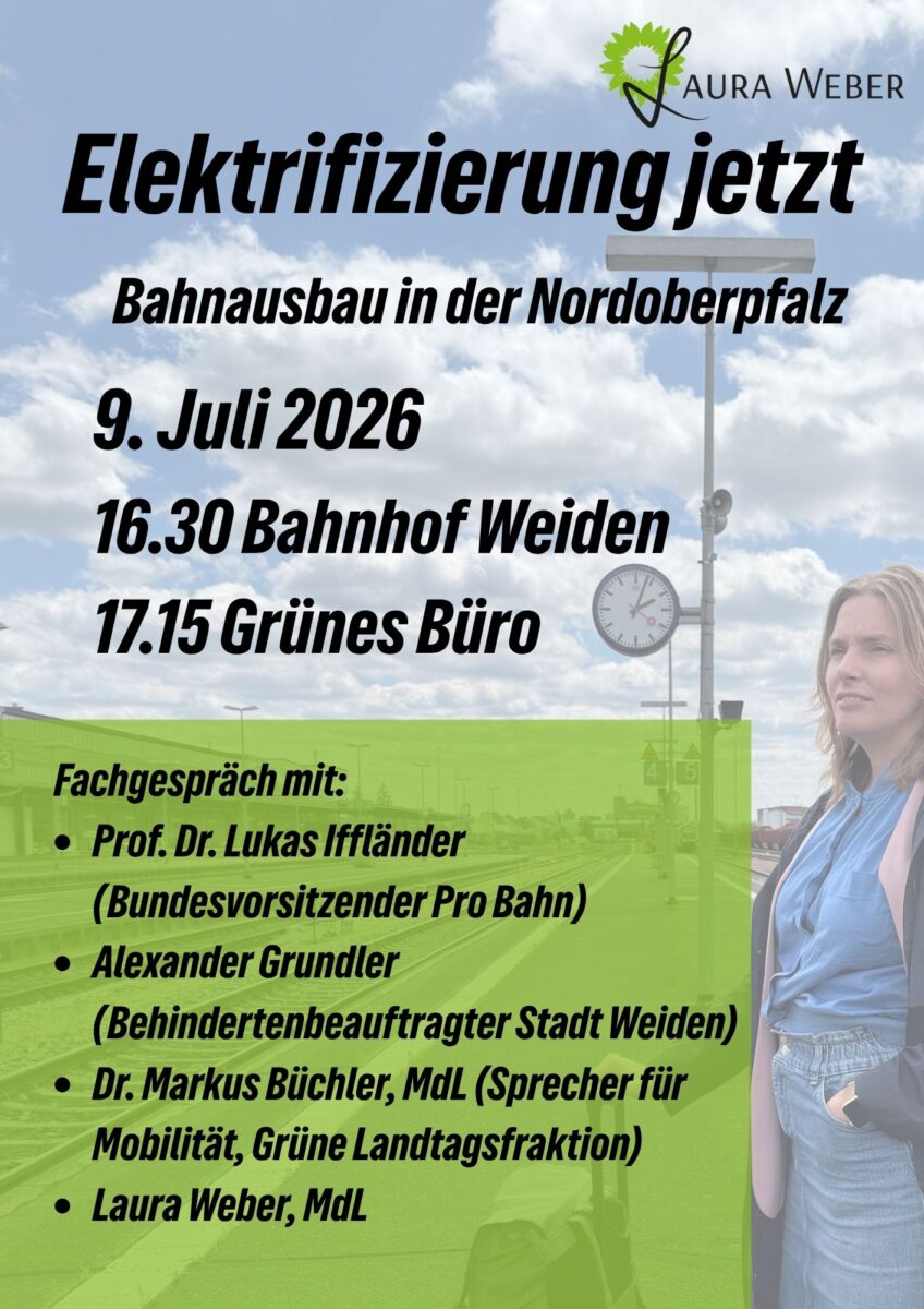Elektrifizierung stockt: Weiden diskutiert Lösungen für den Bahnausbau